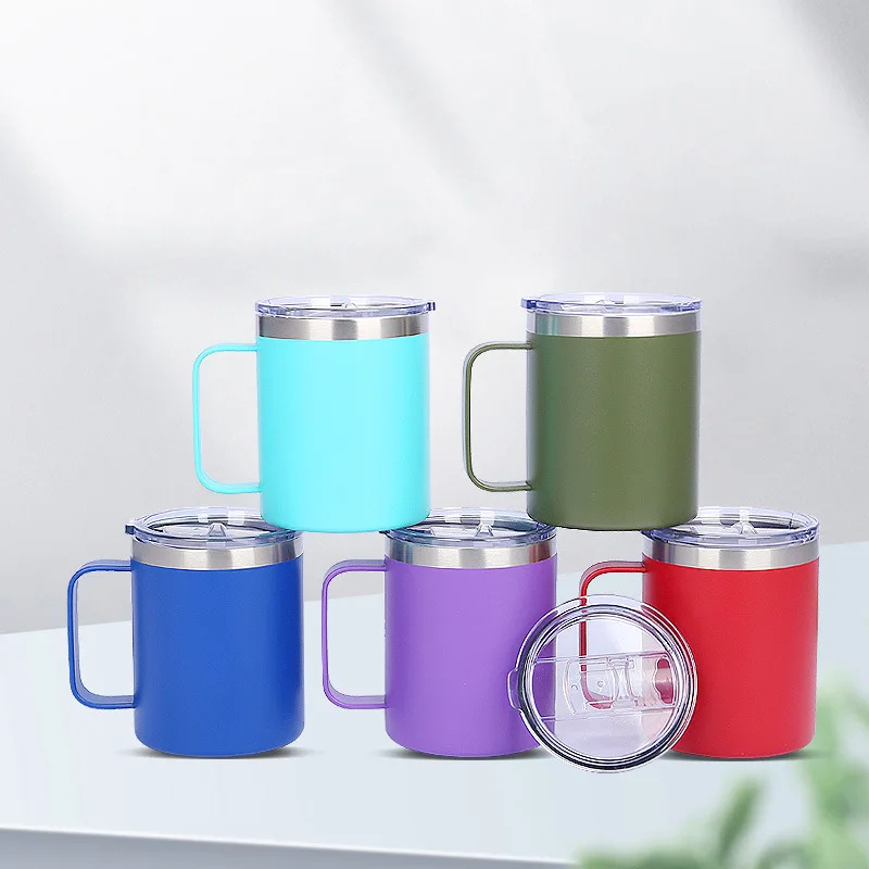 2023 watersy Best Selling Products 12oz Double Wall Stainless Steel Vacuum Insulated Tumbler Coffee Mug Cups with Handle Lids