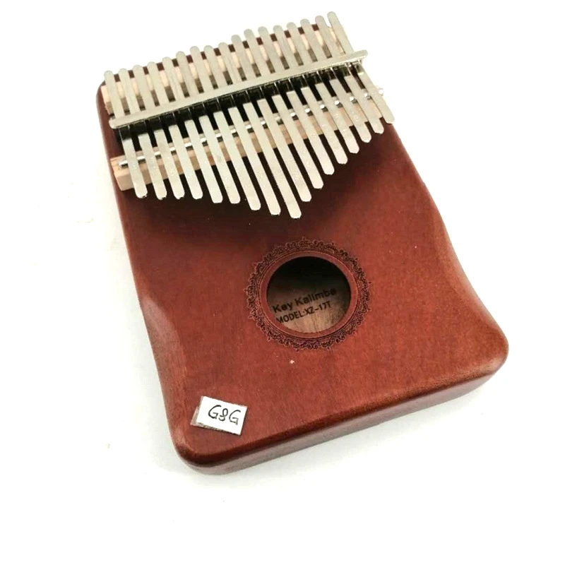 17 клавиш твердое красное дерево Kalimba Mbira большой палец
