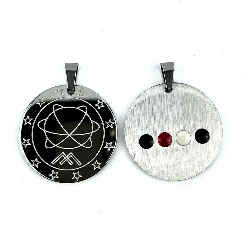 Global Scalar Energy Quantum Stainless Steel Pendant With Germanium Far Infrared Negative Ion Stone