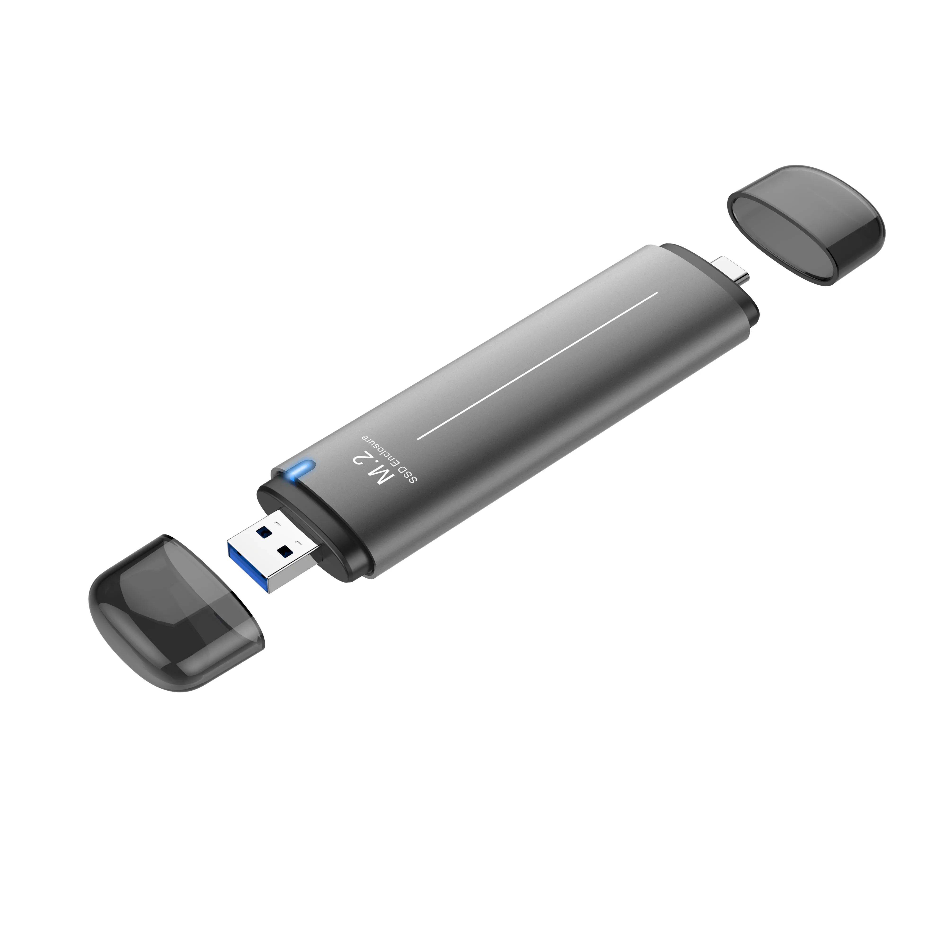 
New design M.2 NGFF SSD USB3.0 USB3.1 to TYPE-C HDD SSD Enclosure SSD Hard Disk Box 