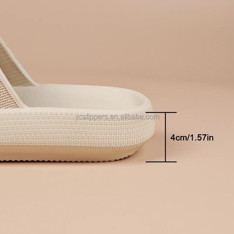 ycslippers Bronax Joomra Happyflops Exclusive Supplier EVA Cloud slippers custom logo slide high quality platform pillow slipper