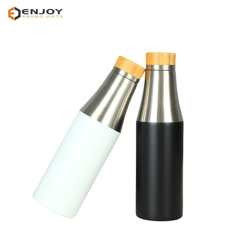 Wholesale hot bamboo cover 304 stainless steel large capacity water cup