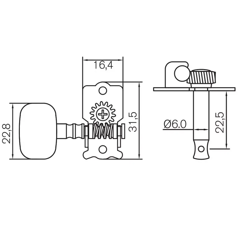 Feiman Guitar Tuning Pegs Guitar Accessories Tuners Machine Heads suporte guitarra knob for Acoustic Classical Guitar B106