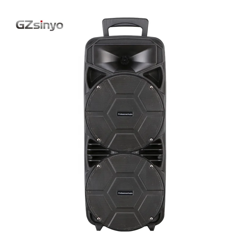 Double 8 inch wireless connection speakers / portable sound system/ Rechargeable plastic sound box