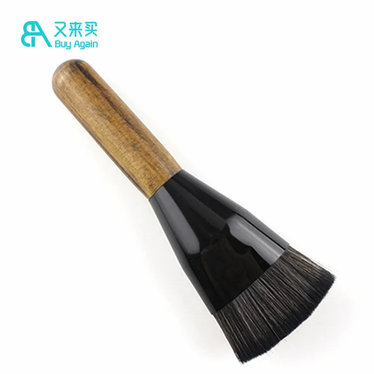 wholesale high end Luxury eco friendly wooden handle makeup brush tools facemask body applicator brush face mask brushes