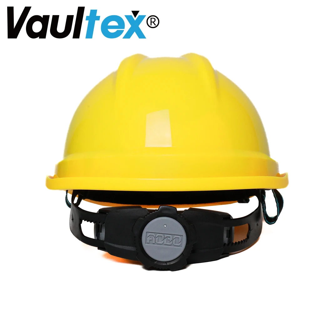 Vaultex HDPE Work Engineering Construction Helmet Industrial Protective Hard Hats V-Shape Adjustable Safety Helmet