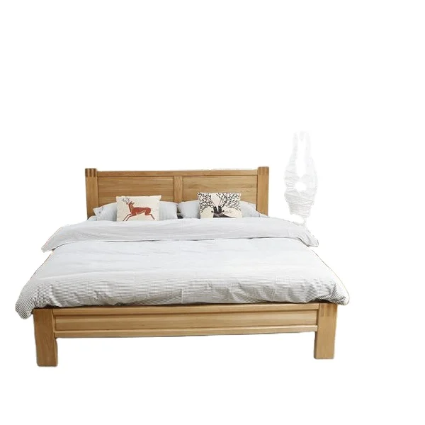 Привлекательная цена, натуральная твердая древесина, кровать большого размера, деревянные кровати, комплект мебели