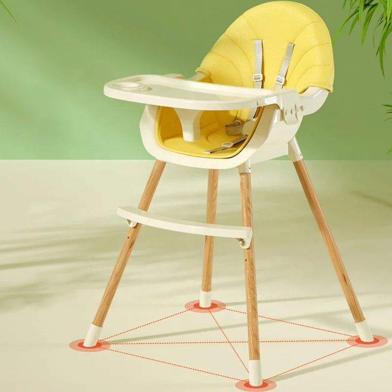 Multi-functional Children Dining Chair Adjustable Baby Dinner Chair Fold-able Infant High Chair