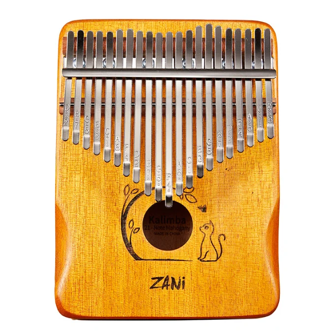 zani Thumb Harp 21 tone card kalimba thumb harp mahogany single board finger harp instrument wholesale