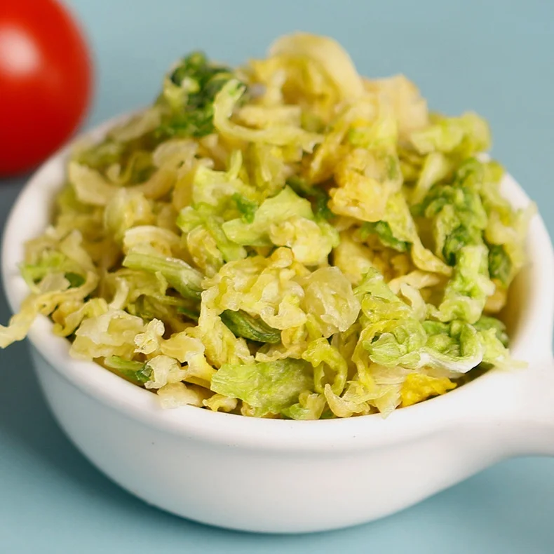 Import China dry products wholesale dehydrated vegetables air dried cabbage granules for human use