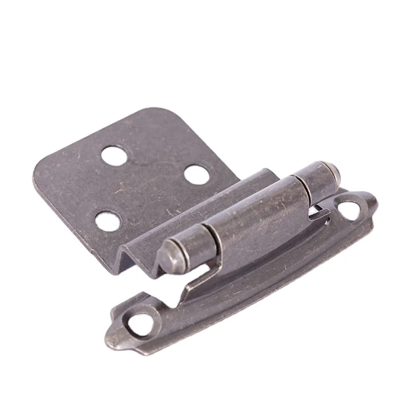 Self Closing 3/8 inch Inset Cabinet Door Hinge American Antique Style Cabinet Metal Hinge customized color