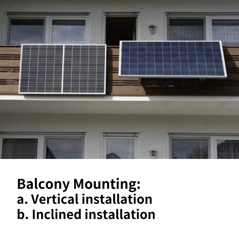 Solar System 600 Watt 800 Watt Small On grid Solar Balcony Power Plant Balkonkraftwerk For Home