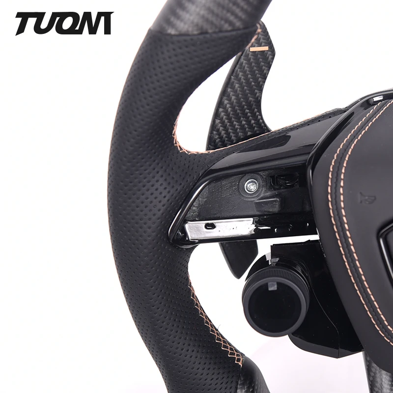 For  Audi carbon fiber steering wheel sport carbon OLED button steering wheel  all model