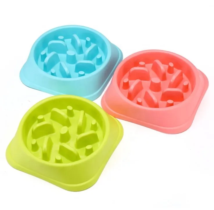 amazon hot sale pet slow eating interactive dog slow eating healthy food feeder bowl