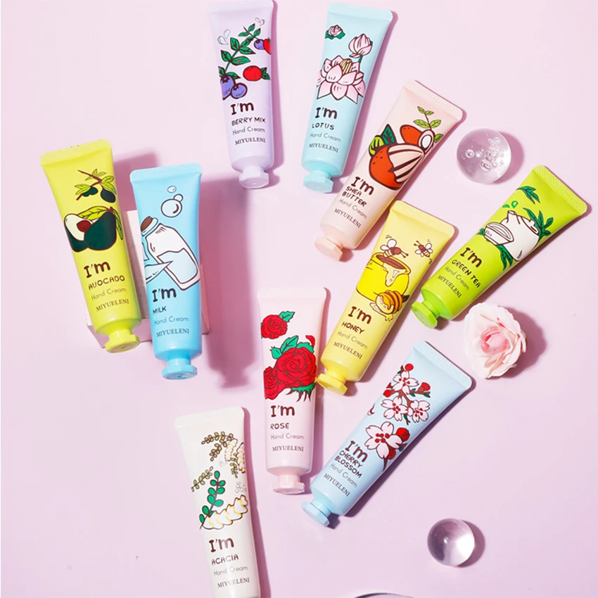 Wholesale Fruit Moisturizing Hydrating Hand Barrier Cream Lotion Anti Aging Wrinkles Hand Cream