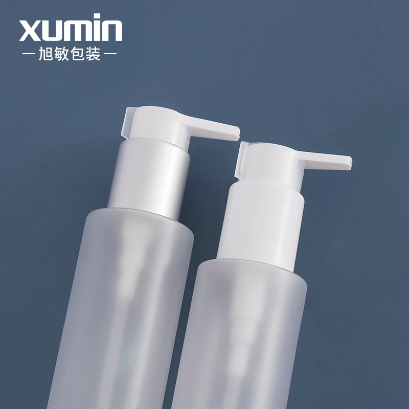 150ml lotion pump bottle frosted foam cleanser pump bottle for face wash/skin care/cosmetic 150ml round lotion bottle with cap