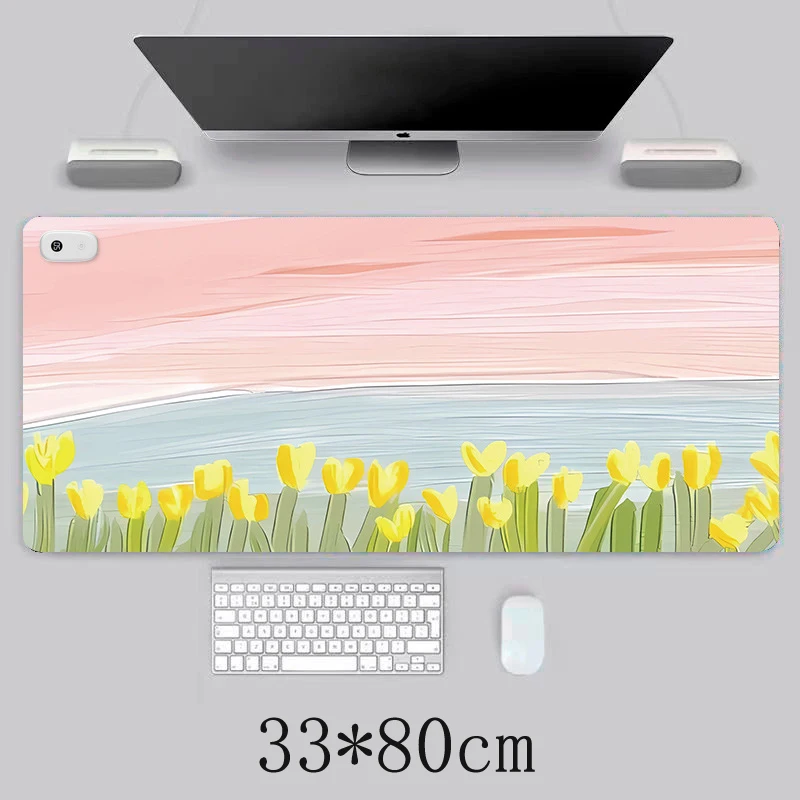 Smart Office Desktop Digital Display Warming Desk Mat Gaming Mouse Pad Heating Mouse Pad