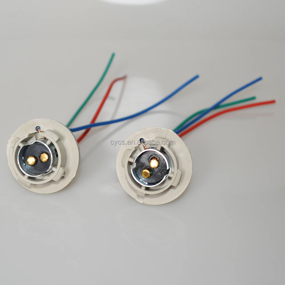 1157 BAY15D Good Quality Car Lamp Holder BAY15D Light Bulb Extension Socket Connector