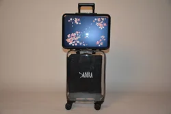 Прозрачный чемодан для багажа с УФ-печатью