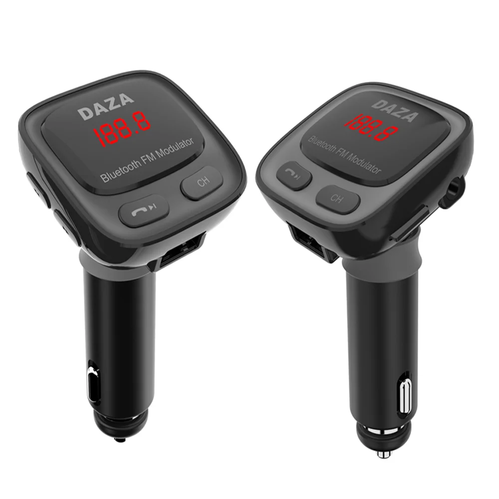 Auto Electronics Portable Radio FM Transmitter Wireless Microphone Hand Free Car Mp3 Music Player Phone Car Charger