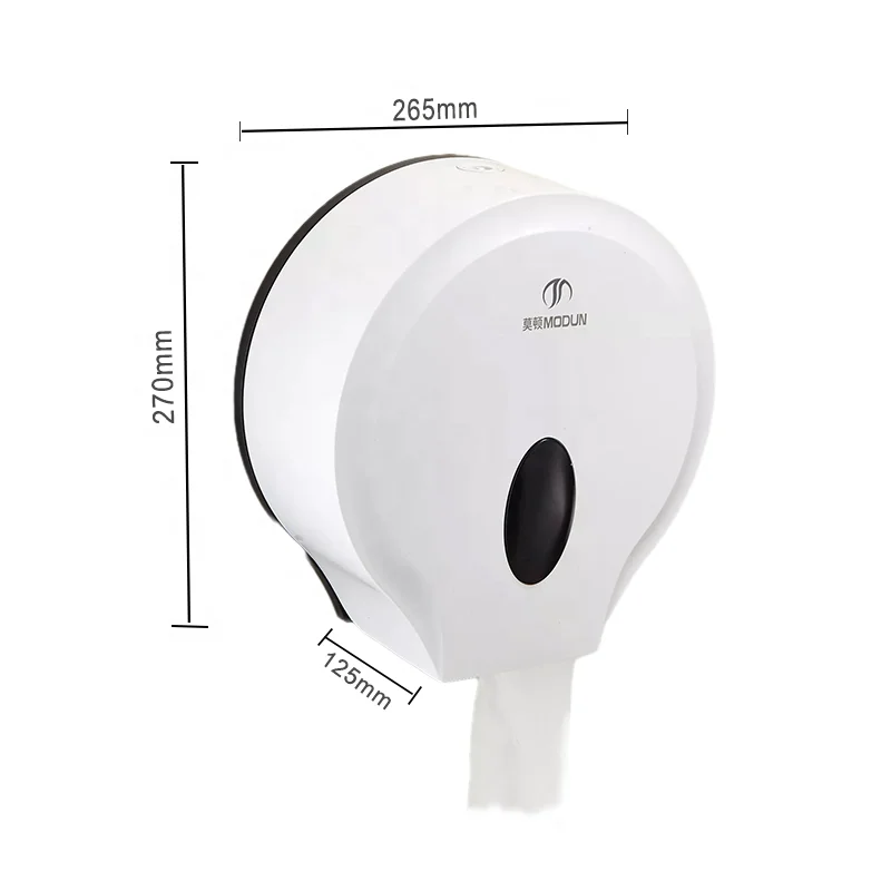 Wall-mounted Kitchen  Plastic Center Pull Toilet Napkin Holder Jumbo Roll Paper Towel Dispenser With Visible Window