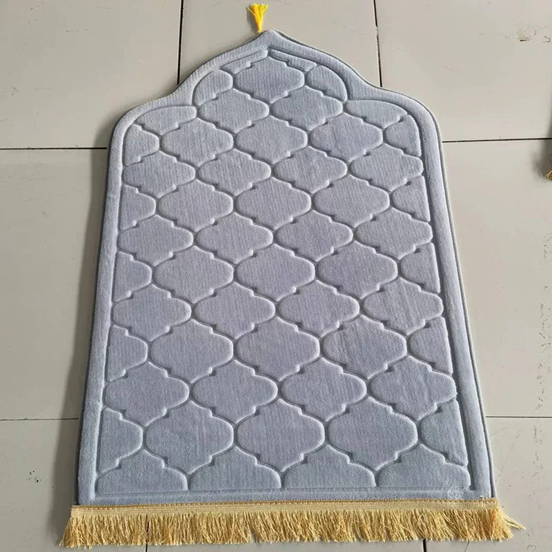 Thick Prayer Rug Embossed Prayer Mat Islamic Muslim Customized prayer mat