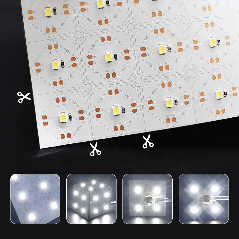 White 6500K Flexible LED Sheet light 490*245mm Panel Sheet For  LED light Box