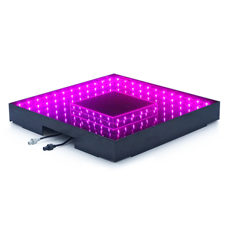 2022 summer hot-selling led dance floor lights mat 50w glass party screen dance floor 20*20 cm display stage dance floor lights