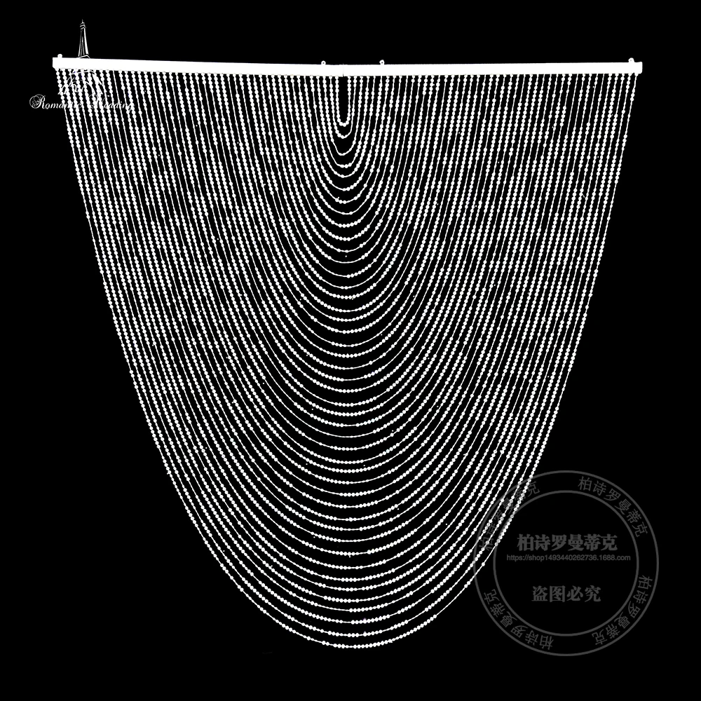 6ft Wedding decoration hanging acrylic plastic beads chain curtain shiny nice curtain garland for wedding event decor