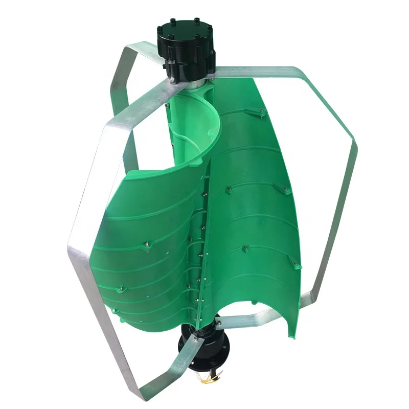 Wind Turbine 2 Blades Wind Power Generator DC12V 24V 100W Vertical Axis Spiral Wind Turbine Generator  for Garden & Home