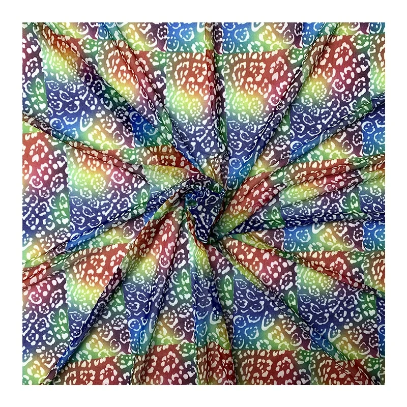 No MOQ Custom Printed Sublimation Reflective Sublimation Mesh Net Gauze Polyester Fabric