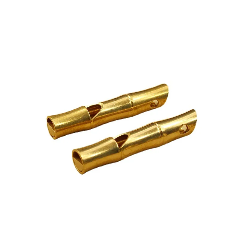 Brass sport whistle metal survival whistle plastic paracord whistle for bracelet