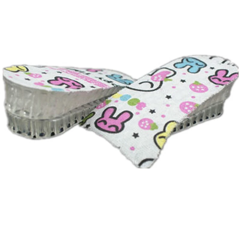 Gel heel cup half insole silicone honeycomb adjustable invisible height increase