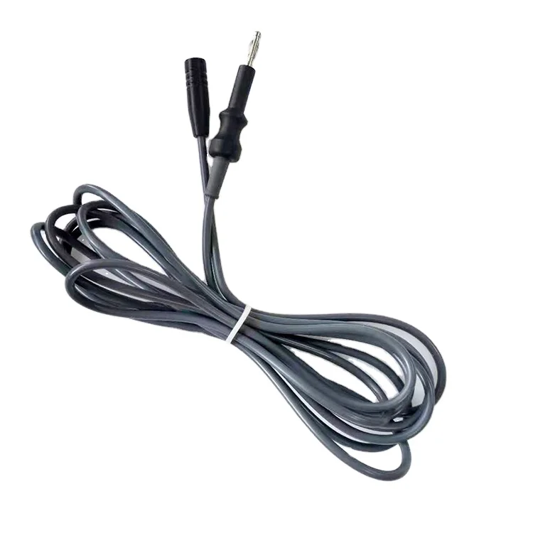 High Quality Laparoscopy Surgery Cord Silicone Reusable 3mm/4mm Unipolar High Frequency Coagulation Forceps Cable