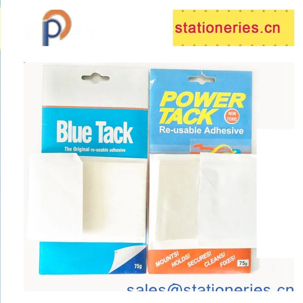 hot sale 75g non-toxic Reusable blue tack removable Adhesive Sticky stuff poster wall safe tack putty Power Tack