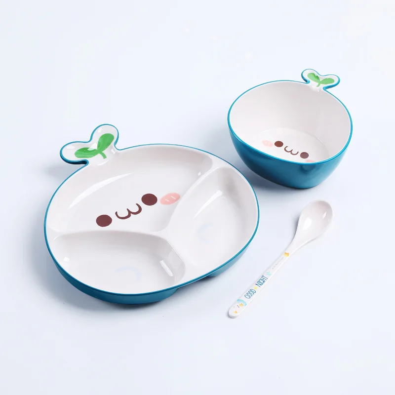 Good service kids melamine diner plates print melamine plates