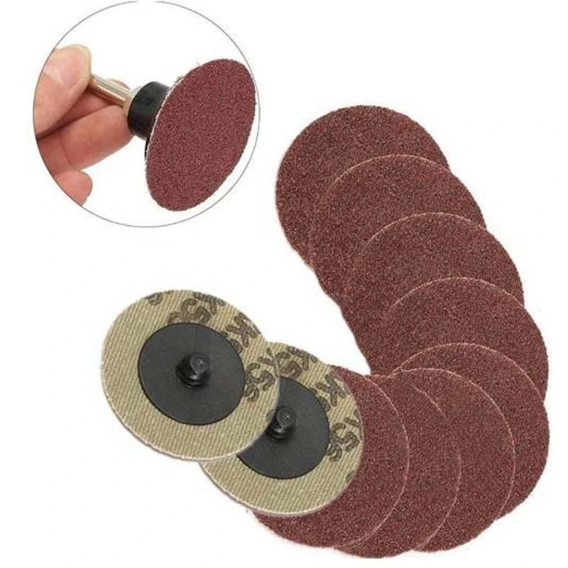 3inch 60 Mesh Torque Sanding Disc Turn Lock Sandpaper Car Spiral Grinding&Polishing Sand Disc Sandpaper Torque Grinding Wheel
