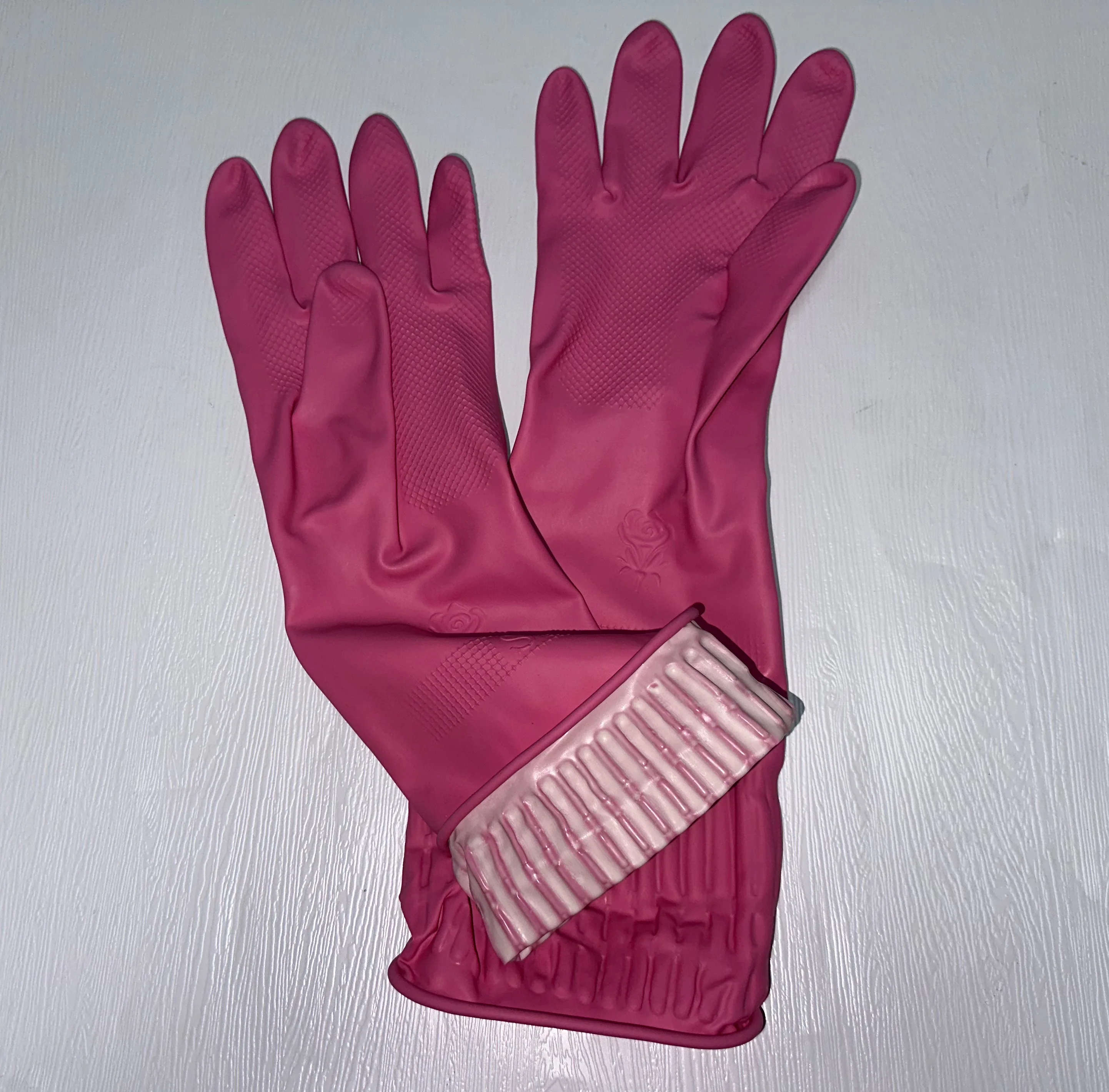 Wholesale nature latex household cleaning  water proof  long Cuff Customized Color package work glove