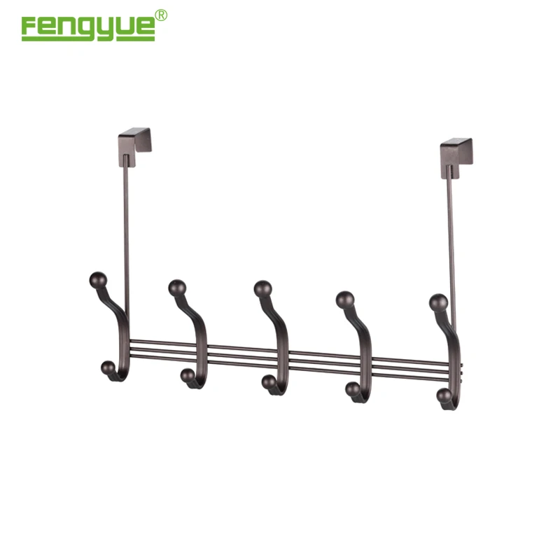 Decorative Iron 5 Hooks Storage Hat Coat Towel Door Hanger Hook