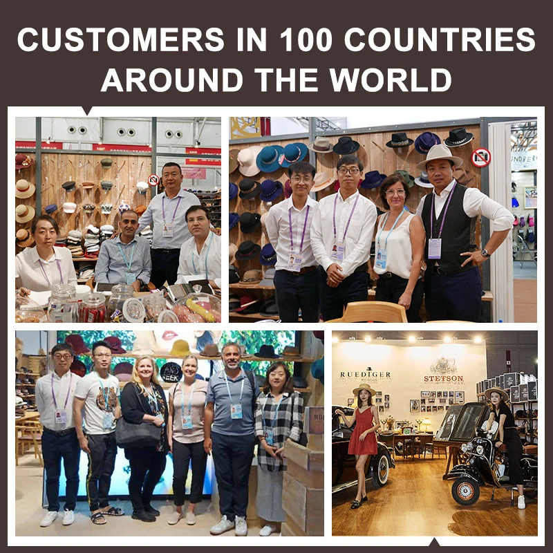 Unique Woman Winter Customized Hats With High Quality Ladies Wholesales Fedora Hat for men