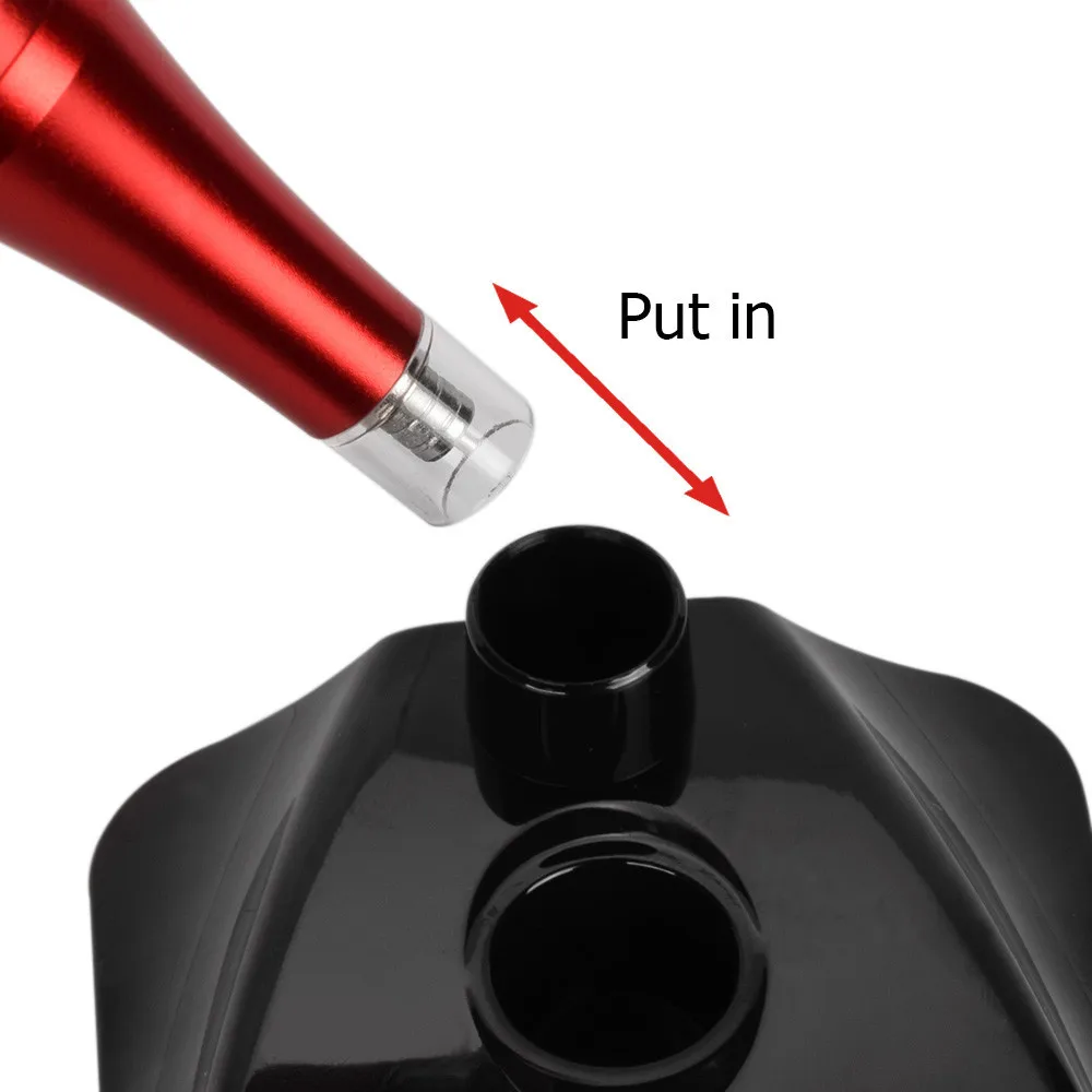 Kissure 9 Holes 2 In 1 Plastic Pen Holder Stand For Microblading Pigment Ink Cup Tattoo Machine Permanent Makeup Accessories