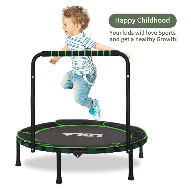 Детский круглый батут с защитой для прыжков в помещении