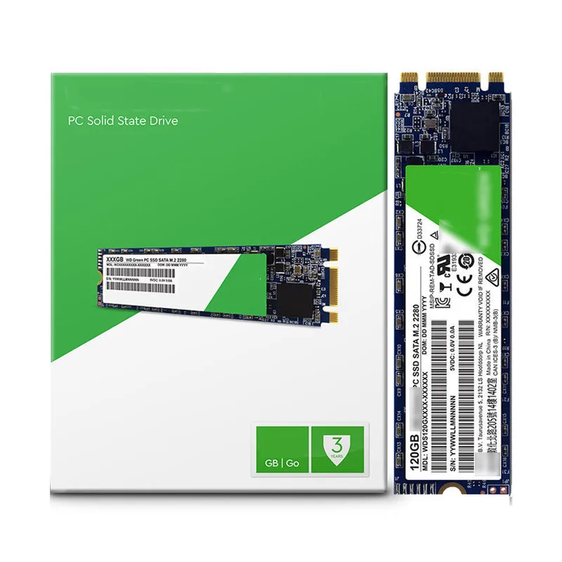  100% Оригинальный Wester D-цифровая зеленый SSD 120 ГБ 240 M.2 2280 545 МБ/с. Внутренний твердотельный накопитель жесткий диск ноутбука