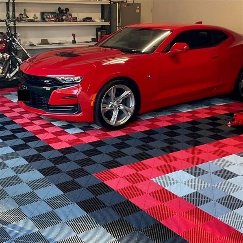 Top Qualified Factory Direct Non Slip Interlocking Workshop Floor Tiles For Carwash Detailing Shop