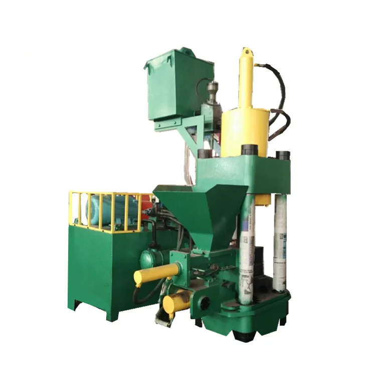 Mini Scrap Metal Shredder Hydraulic Metal Aluminium Chip Recycling  Briquetting Press Machine