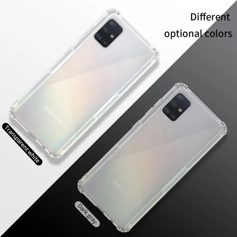 NillKin Original For Samsung Galaxy A51/A71 case soft Transparent Ultra Slim Nature TPU case Four corners shockproof wholesales