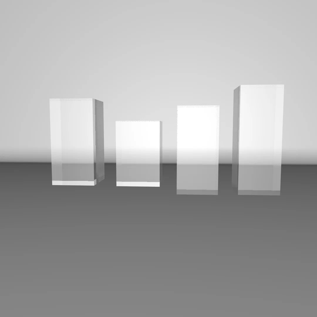 Customized Acrylic Block Lucite Base in customized size