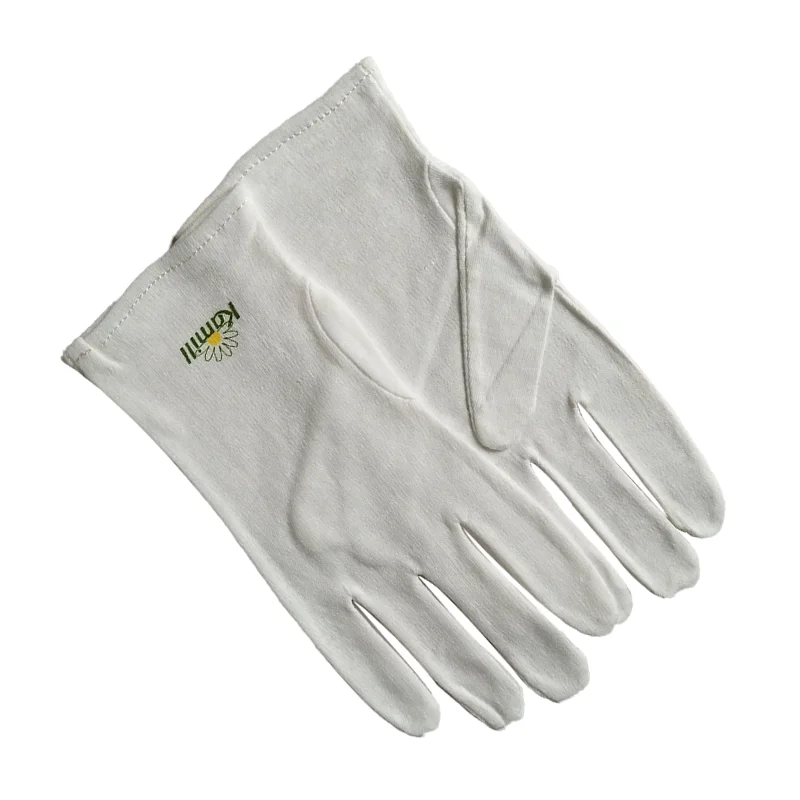 General Work Gloves 40S Yarn Count Customized Examination White 5008 Printed Cotton Safety Gloves