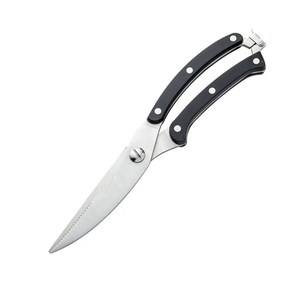 Professional heavy duty kitchen scissors stainless steel kitchen shears for Cut chicken bone