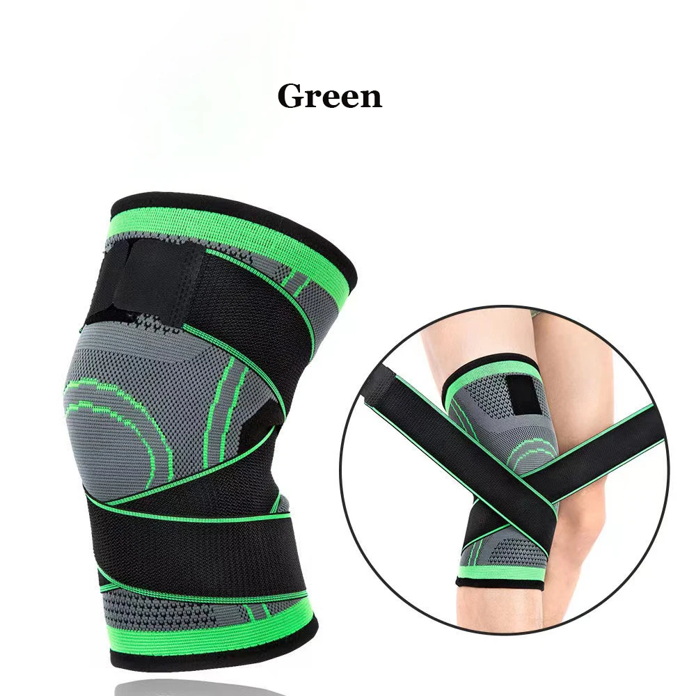 Elastic Sports Kneepad Men Women Pressurized Knee Support Protector Fitness Gear Running Basketball Volleyball Protector